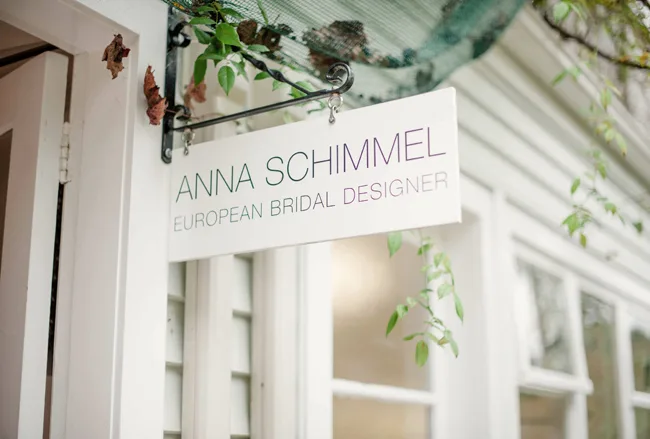 Designer bridal boutique Anna Schimmel.